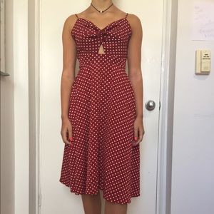 Polkadot midi dress